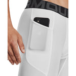 Men's Under Armour 6" Heatgear Short - 100 - WHITE/BLACK