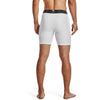 Men's Under Armour 6" Heatgear Short - 100 - WHITE/BLACK