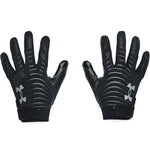 Men's Under Armour Blur Football Gloves - 001 - BLACK