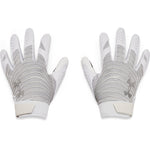Men's Under Armour Blur Football Gloves - 100 - WHITE/BLACK