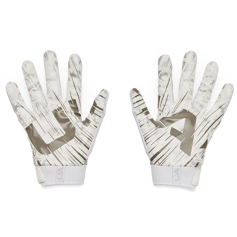 Men's Under Armour Blur Football Gloves - 100 - WHITE/BLACK