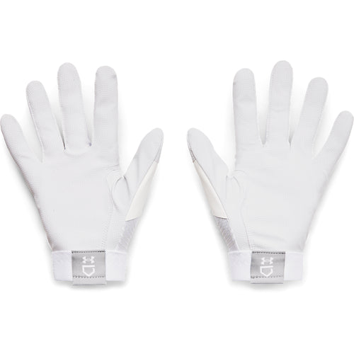 Men's Under Armour Clean Up 21 Batting Gloves - 101 - WHITE