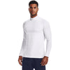 Men's Under Armour ColdGear Fitted Mock - 100 - WHITE/BLACK