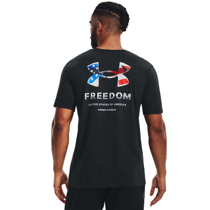 Men's Under Armour Freedom Lockup T-Shirt - 001 - BLACK