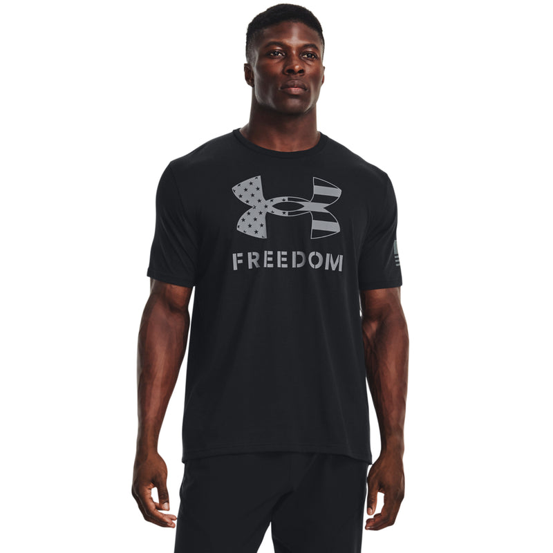 Men's Under Armour Freedom Logo T-Shirt - 002 - BLACK