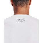 Men's Under Armour HeatGear Longsleeve - 100 - WHITE/BLACK