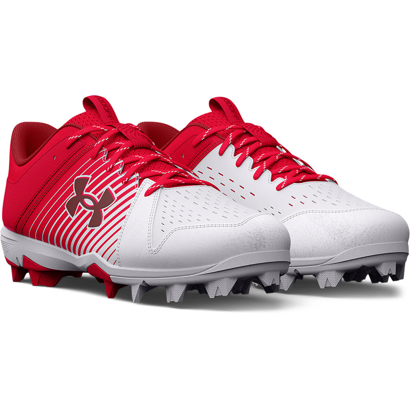 Men's Under Armour Leadoff Low RM Baseball Cleats - 600 - RED