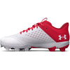 Men's Under Armour Leadoff Low RM Baseball Cleats - 600 - RED