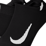 Men's/Women's Nike Multiplier Running No-Show Socks 2-Pack - 010 - BLACK