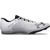 Men's/Women's Under Armour Kick Distance 4 Track Spikes - 100 - WHITE/BLACK