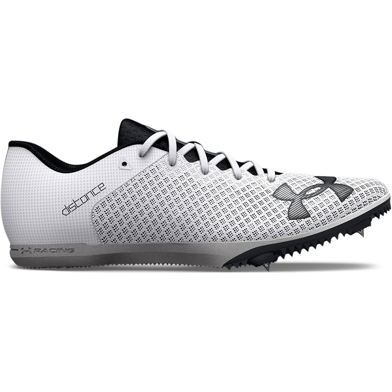 Men's/Women's Under Armour Kick Distance 4 Track Spikes - 100 - WHITE/BLACK