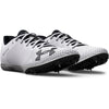 Men's/Women's Under Armour Kick Distance 4 Track Spikes - 100 - WHITE/BLACK