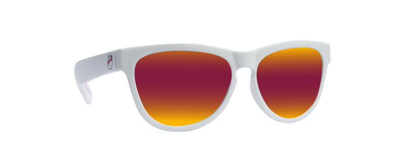 Mini Shades Polarized (Ages 3-7) - WHITE/ROSE