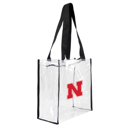 Nebraska Cornhuskers Clear Square Stadium Tote - UNEB