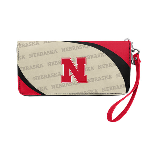Nebraska Cornhuskers Curve Zip Organizer Wallet - UNEB