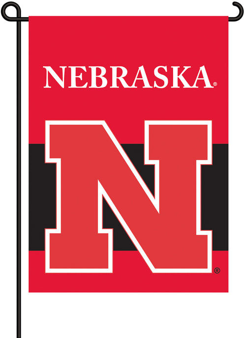 Nebraska Husker 2-Sided Garden Flag - NEBRASKA