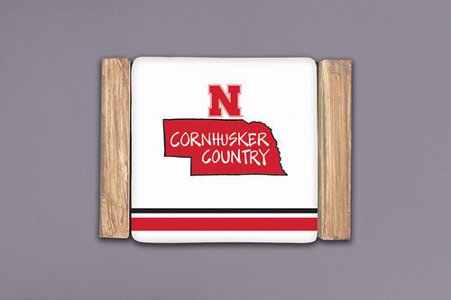 Nebraska Husker Cornhusker Country Coaster Set - NEBRASKA