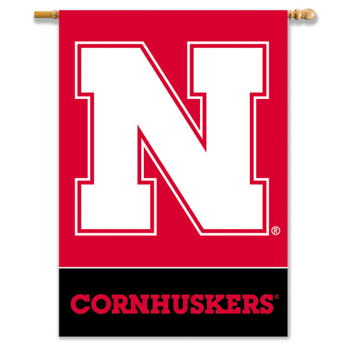 Nebraska Husker Cornhuskers 2-Sided Banner - NEBRASKA