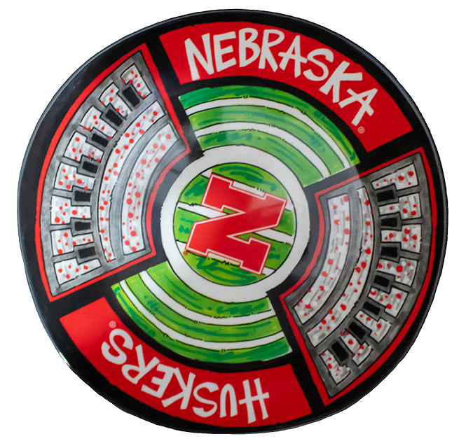 Nebraska Husker Round Melamine Platter - NEBRASKA