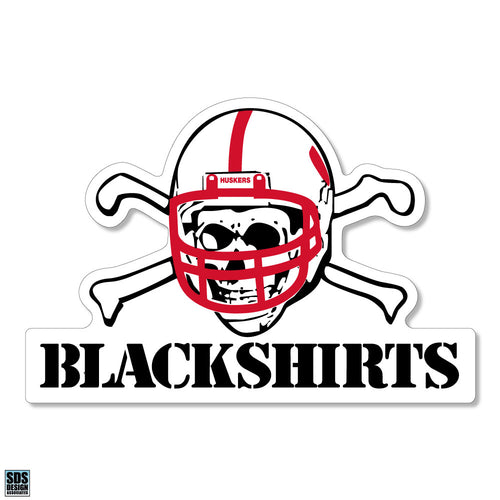 Nebraska Huskers 3" Blackshirt Dizzler Sticker - BLACKSHIRTS