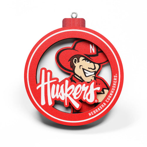 Nebraska Huskers 3D Logo Ornament - NEBRASKA