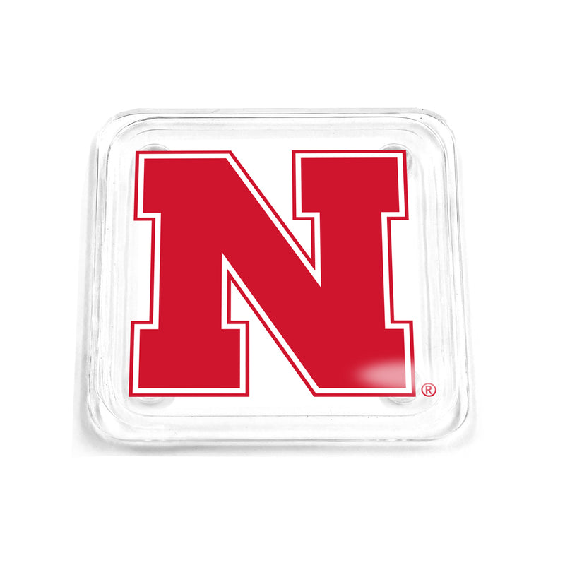 Nebraska Huskers Acrylic Coaster 4-Pack - NEBRASKA