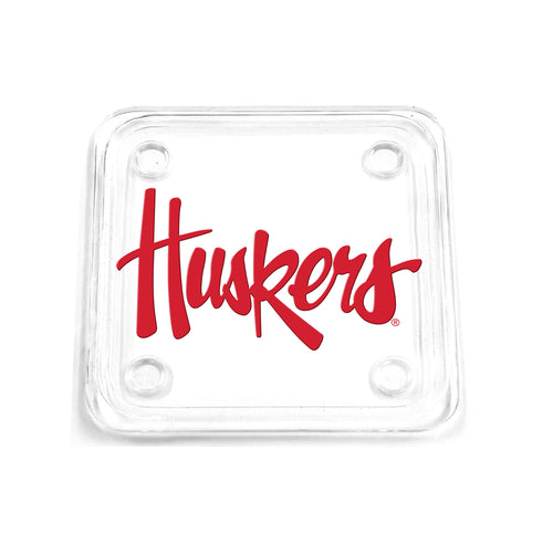 Nebraska Huskers Acrylic Coaster 4-Pack - NEBRASKA