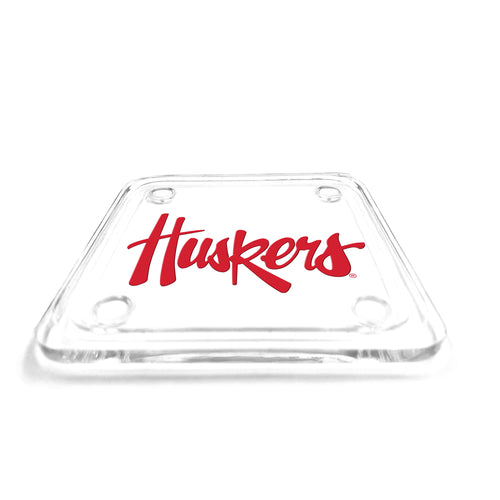 Nebraska Huskers Acrylic Coaster 4-Pack - NEBRASKA