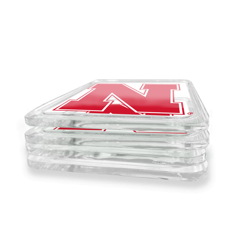 Nebraska Huskers Acrylic Coaster 4-Pack - NEBRASKA