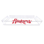 Nebraska Huskers Acrylic Serving Tray - NEBRASKA