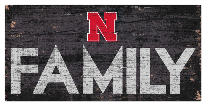 Nebraska Huskers Family Sign - NEBRASKA