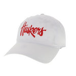 Nebraska Huskers Legacy Script Hat - WHITE