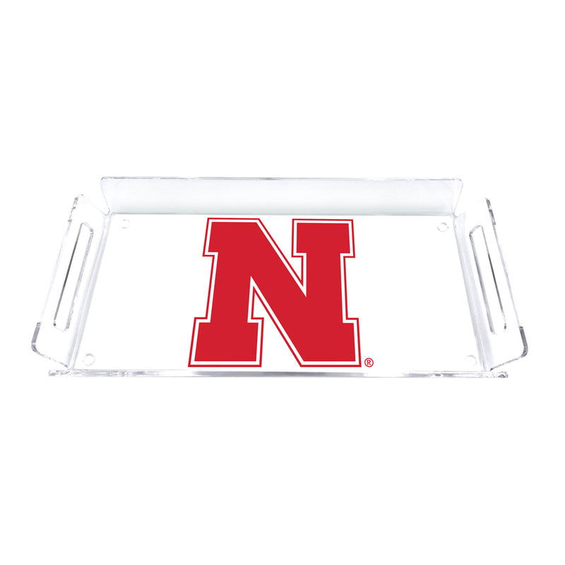 Nebraska Huskers Logo Acrylic Serving Tray - NEBRASKA