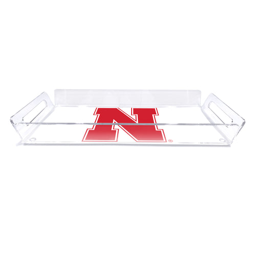 Nebraska Huskers Logo Acrylic Serving Tray - NEBRASKA