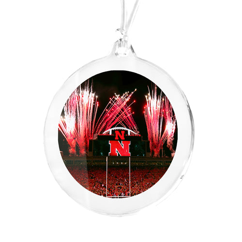 Nebraska Huskers Memorial Stadium Entrance Bag Tag / Ornmament - NEBRASKA