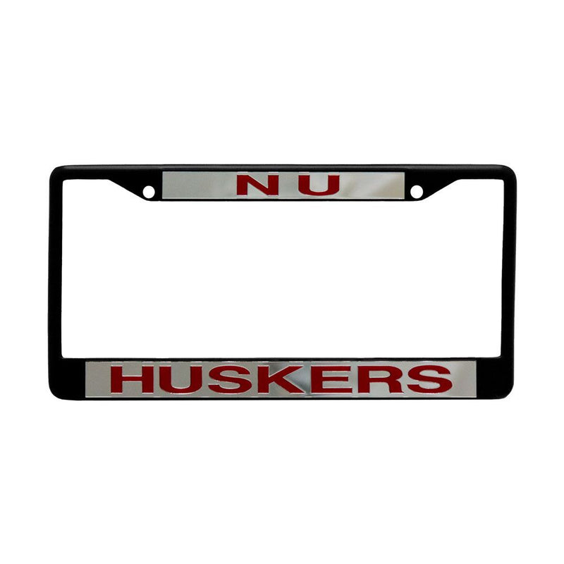 Nebraska Huskers Metallic NU License Plate Frame - NEBRASKA