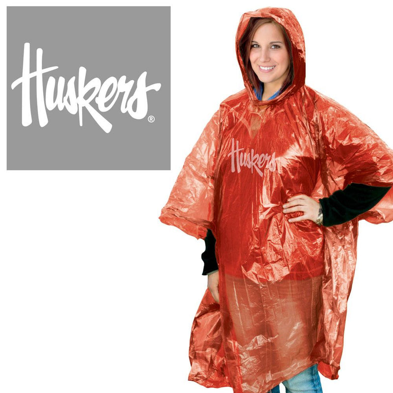 Nebraska Huskers Rain Poncho - HUSKERS