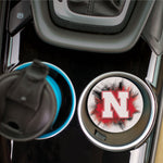 Nebraska Huskers Splatter Car Coaster - NEBRASKA