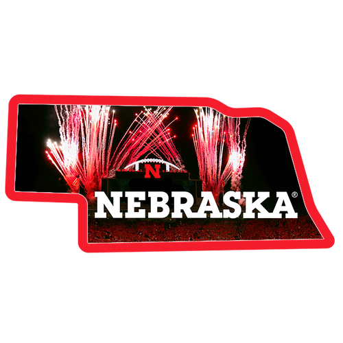 Nebraska Huskers State Single Layer Wall Art - NEBRASKA