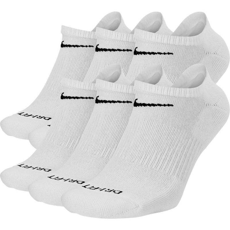 Men's/Women's Nike Everday Cushioned Crew 2-Pack Socks - 100 - WHITE