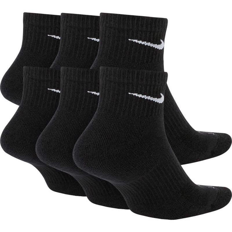 Nike Everyday Plus Cushion Quarter 6-Pack - 010 - BLACK