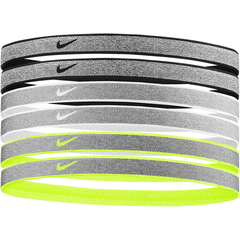 Nike Heathered Headband 6-Pack - 095 - BLACK/WHITE