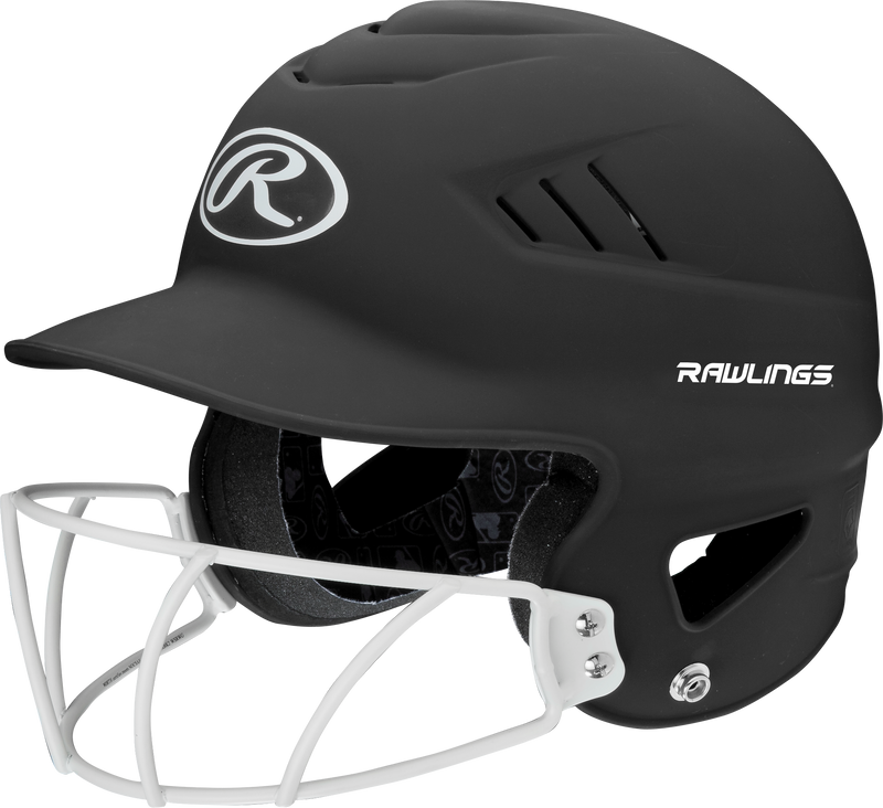 Rawlings Coolflo Batting Helmet - BLACK