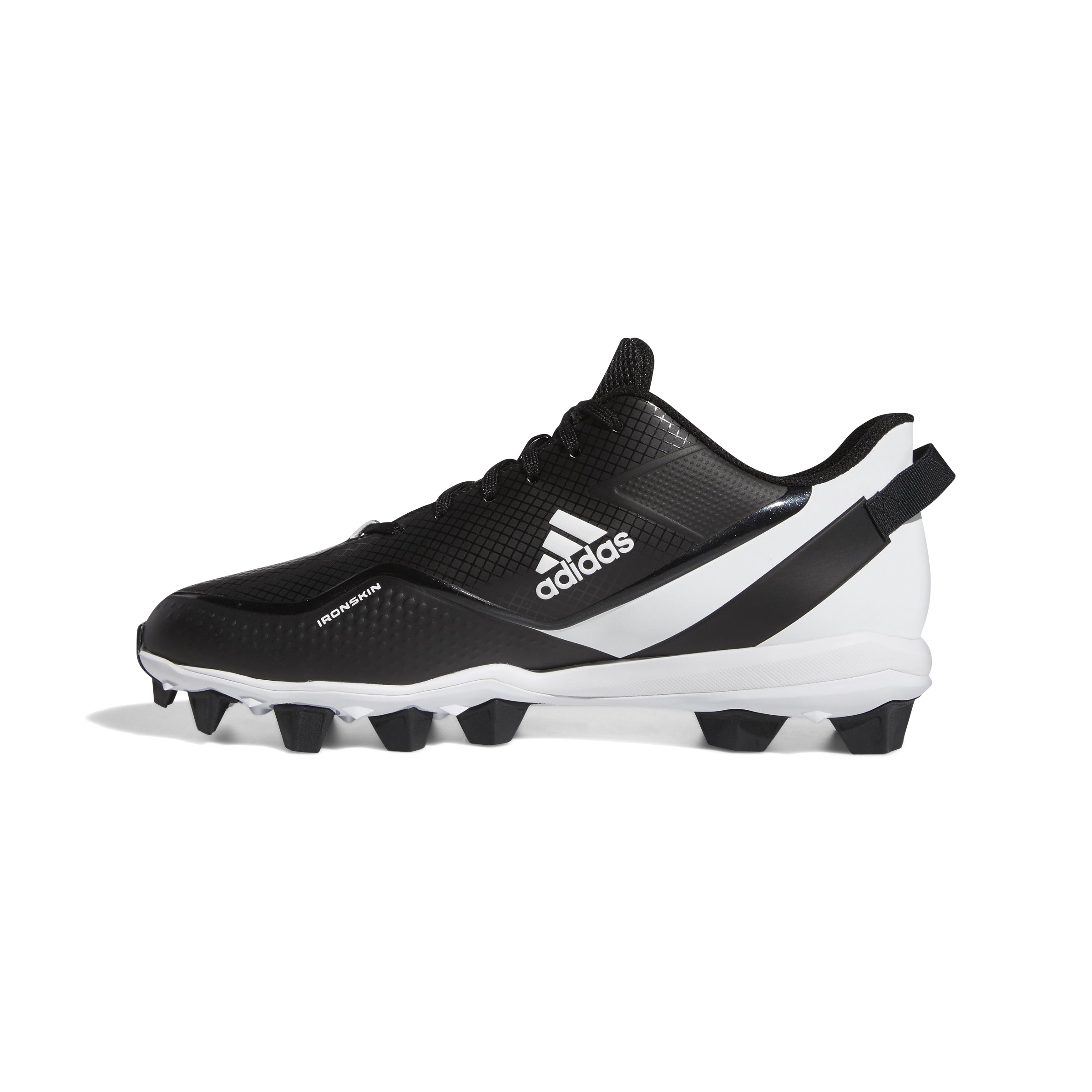 Men s Adidas Icon 7 Mid Baseball Cleats Black White eSportingEdge