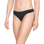 Women's Under Armour Pure Stretch Thong 3-Pack - 001 - BLACK