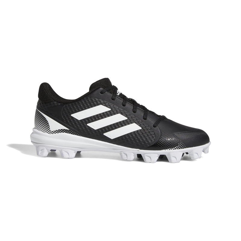 Women's Adidas PureHustle 2.0 Moulded Softball Cleats - BLACK/WHITE