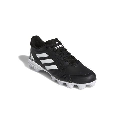 Women's Adidas PureHustle 2.0 Moulded Softball Cleats - BLACK/WHITE