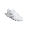 Women's Adidas PureHustle 2.0 Moulded Softball Cleats - WHITE/SILVER