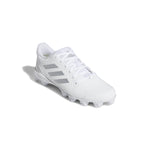 Women's Adidas PureHustle 2.0 Moulded Softball Cleats - WHITE/SILVER