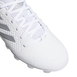 Women's Adidas PureHustle 2.0 Moulded Softball Cleats - WHITE/SILVER